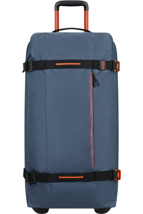 American Tourister Urban Track Duffle with Wheels Coated L  Navy/Orange