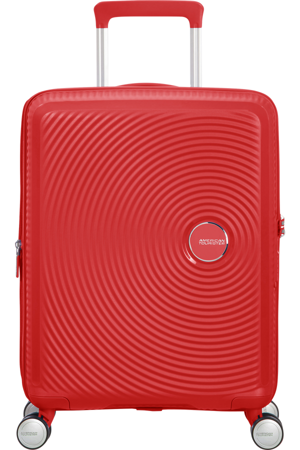 American Tourister Soundbox Spinner Expandable 55cm  Coral Red