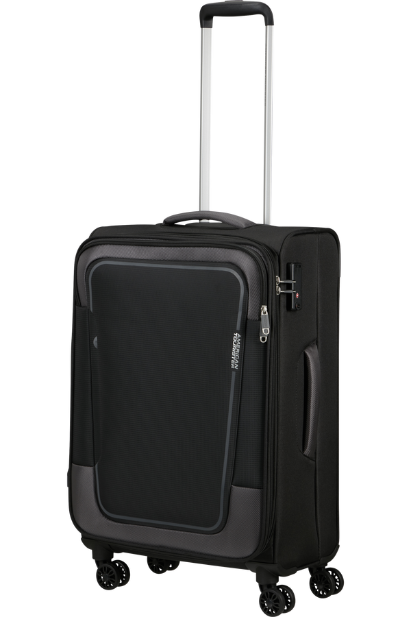 American tourister cheap black trolley bag