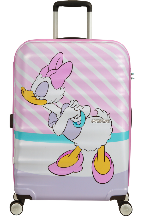 American Tourister Wavebreaker Disney Spinner 67cm  Daisy Pink Kiss