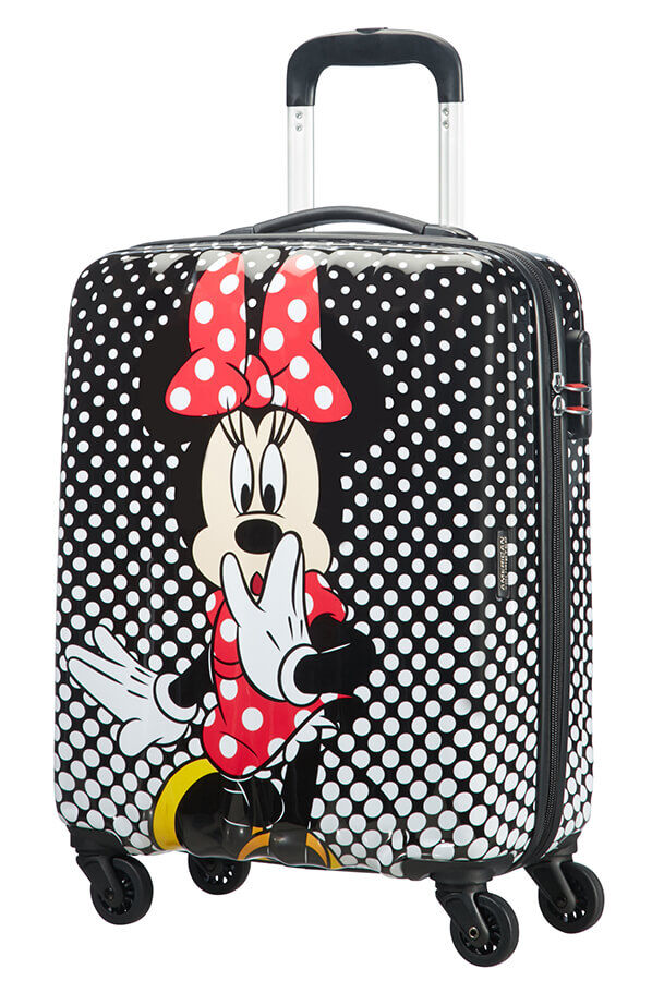 minnie mouse polka dot suitcase