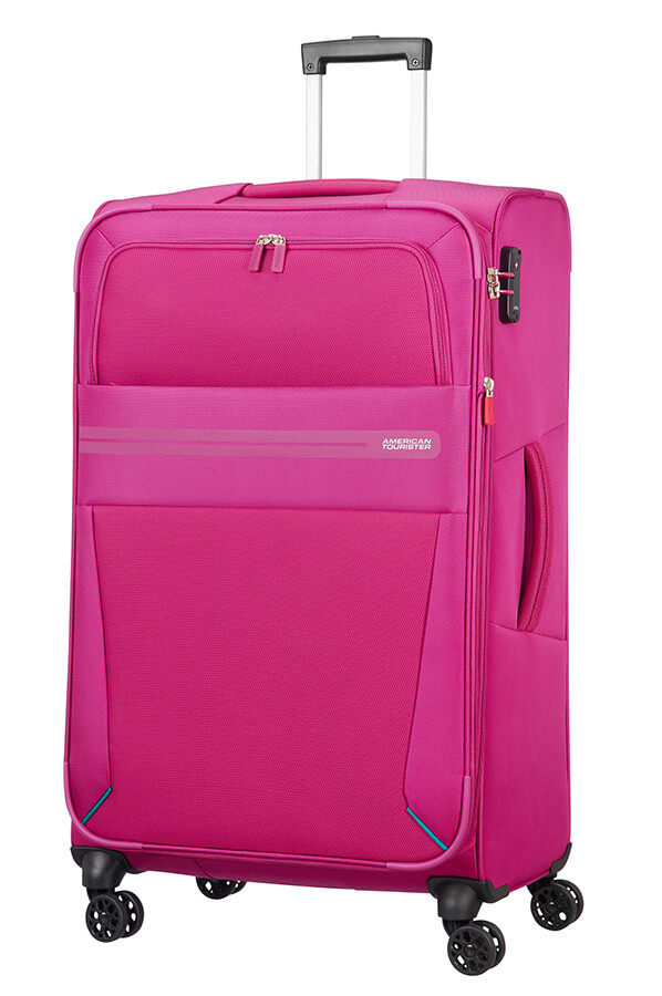 pink 4 wheel suitcase